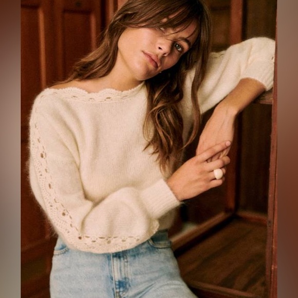 Sezane | Sweaters | Szane Stacy Jumper In Petal New Size S | Poshmark